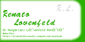 renato lovenfeld business card